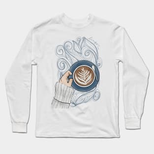 Linger with Your Latte Long Sleeve T-Shirt
